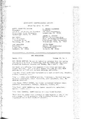 MOS Newsletter_Vol 30 (1)_March 1985