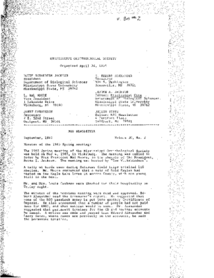 MOS Newsletter_Vol 30 (2)_September 1985