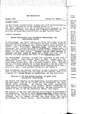 MOS Newsletter_Vol 35 (4)_Winter 1990