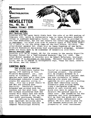 MOS Newsletter_Vol 40 (2)_June 1995