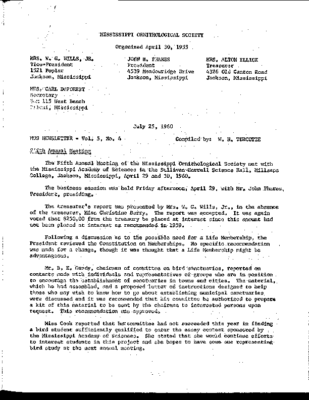 MOS Newsletter_Vol 5 (4)_July 1960