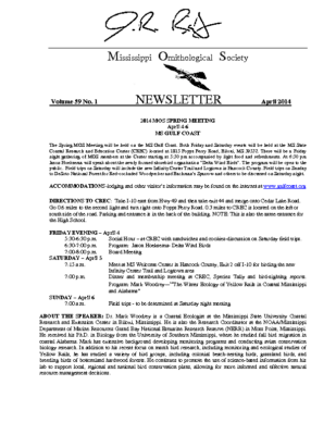 MOS Newsletter_Vol 59 (1)_ April 2014